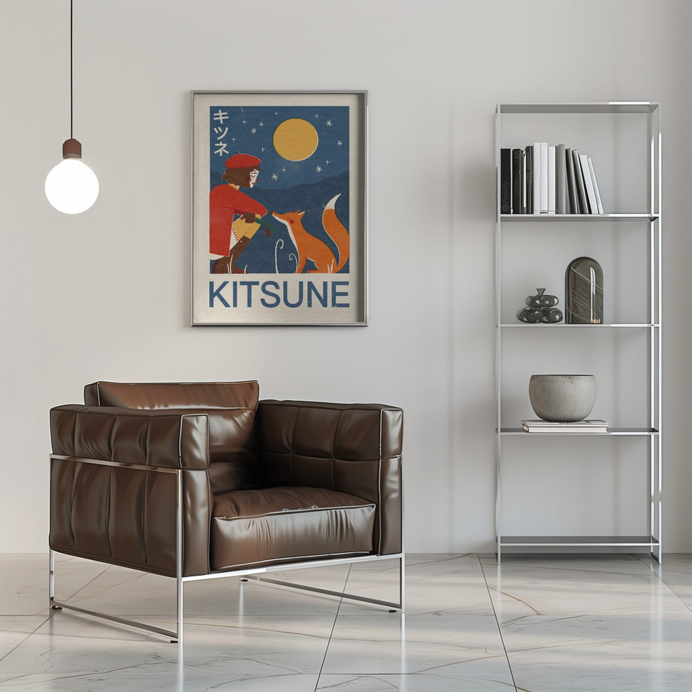 Kitsune Fox Poster