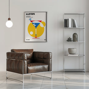 Martini Bauhaus Cocktail Poster