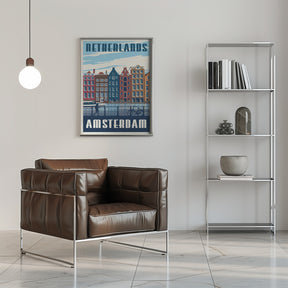 Amsterdam Travel Print Poster