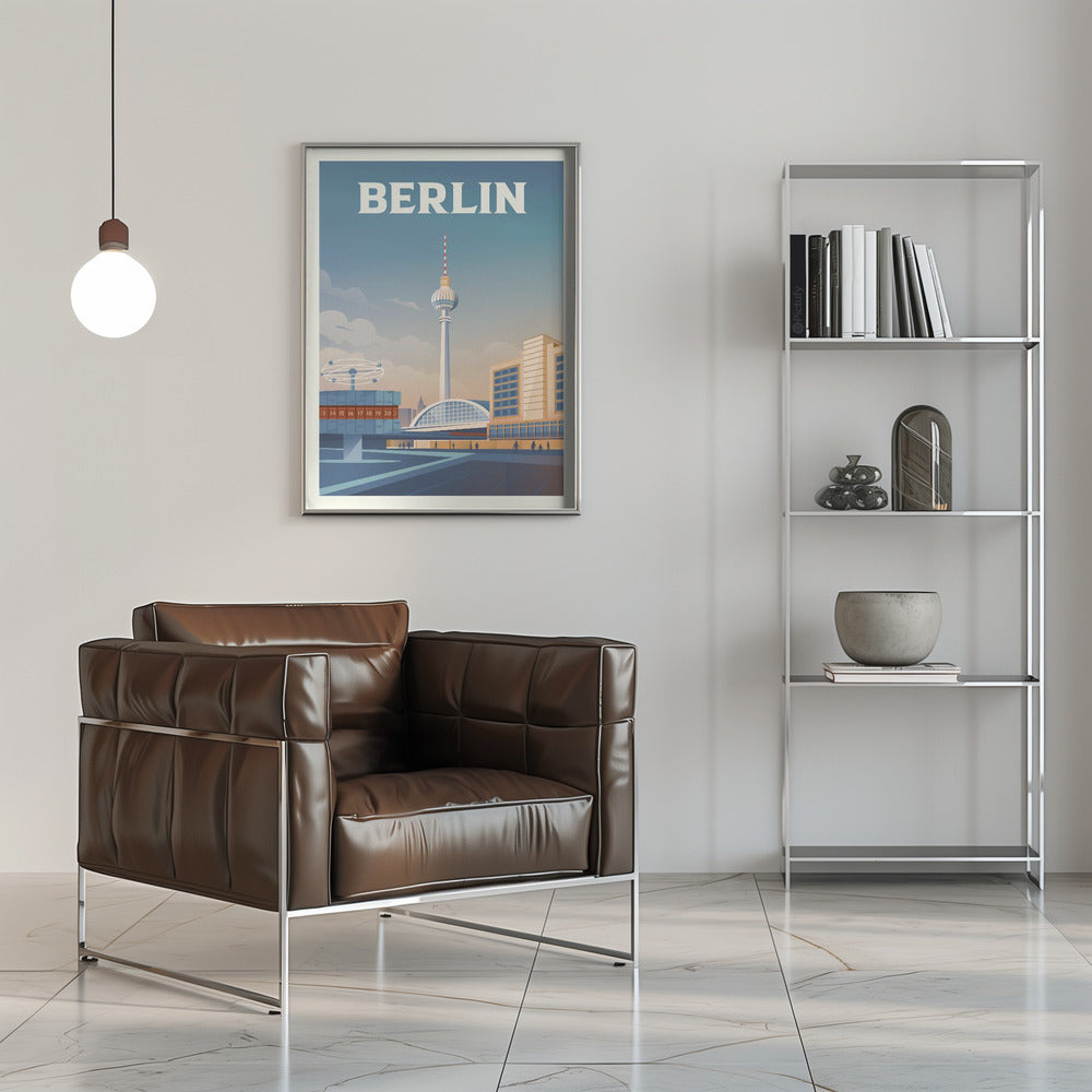 Berlin Cityscape Travel Print Poster