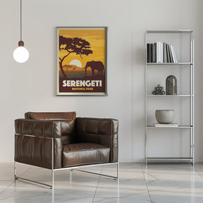 Serengeti National Park Travel Print Poster