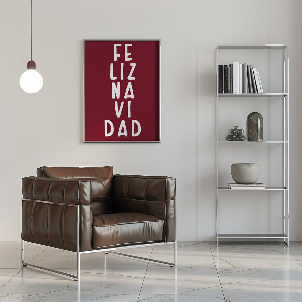 Simple feliz Navidad Poster