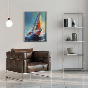 Yacht racing sport art 30 Poster