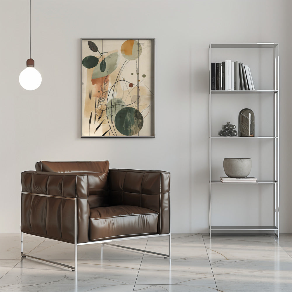 Abstract Beige No 2 Poster