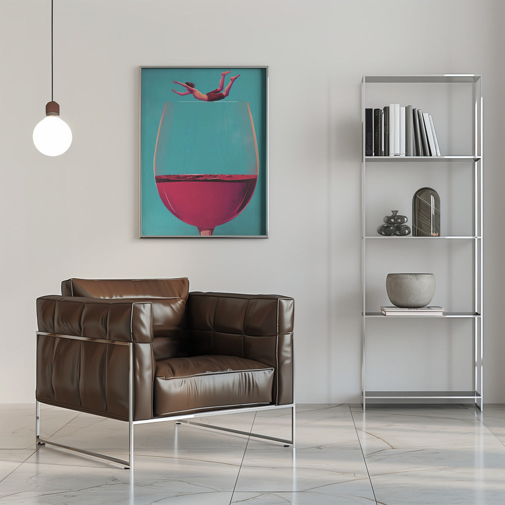 Wine Dive Poster