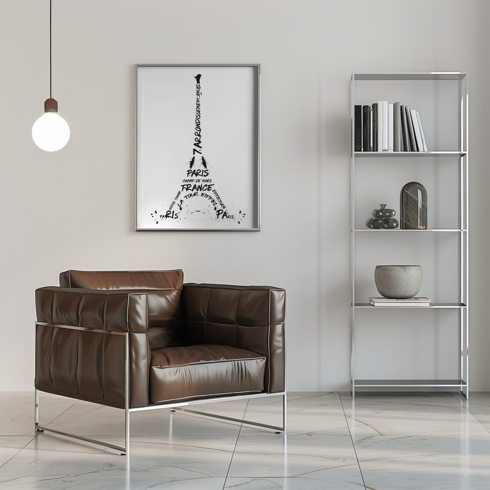 Digital-Art Eiffel Tower Poster