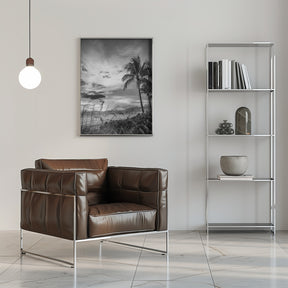 BONITA BEACH Evening mood | monochrome Poster