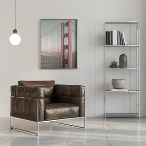 SAN FRANCISCO Golden Gate Bridge | urban vintage style Poster