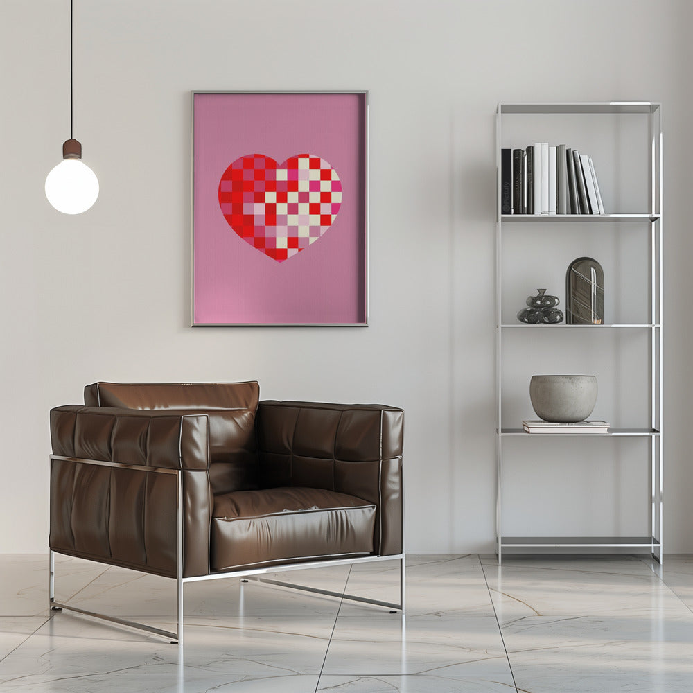 Pixel heart Poster