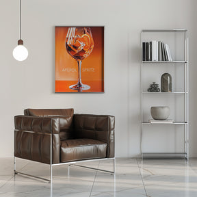 Aperol Spritz Orange Poster