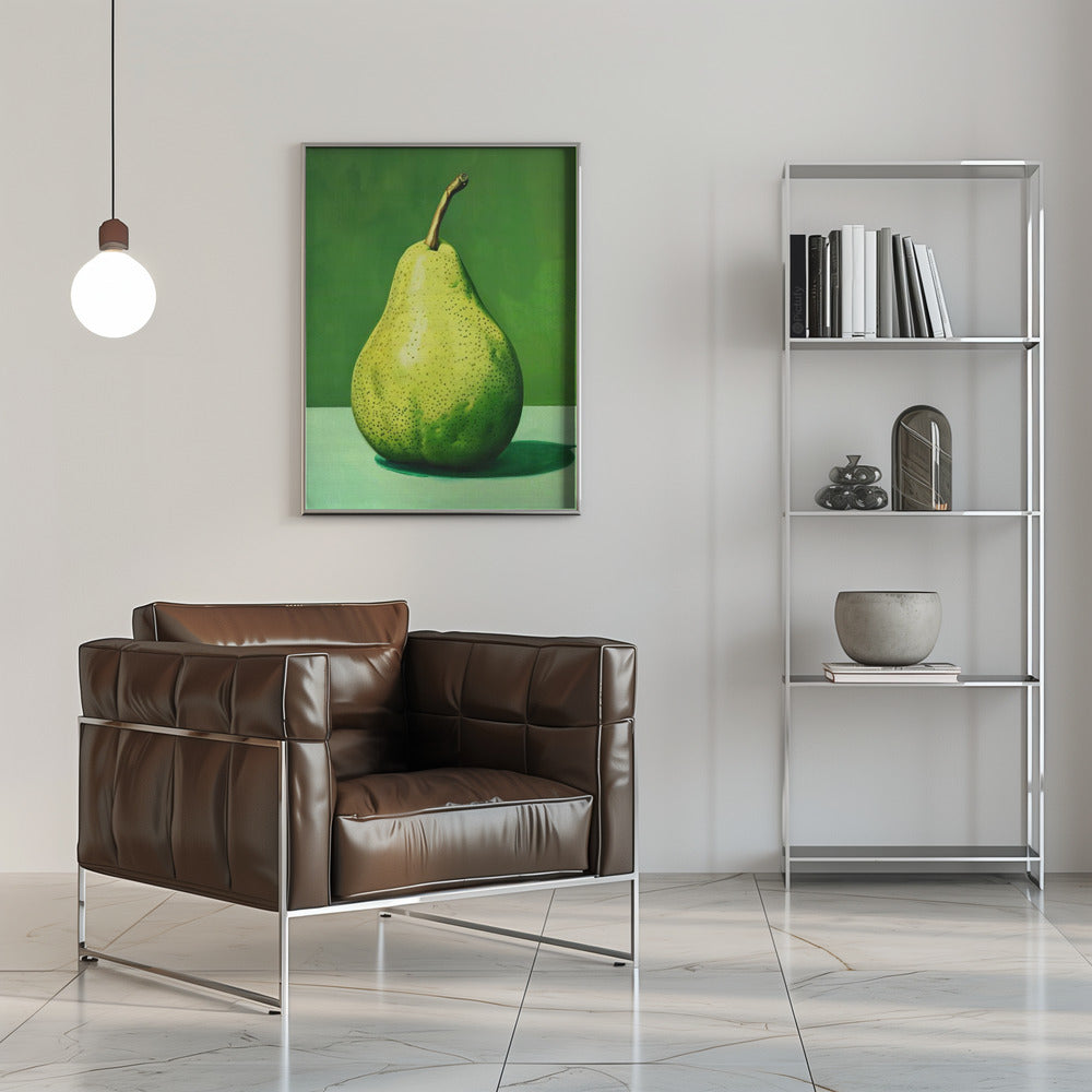 Green Pear Poster