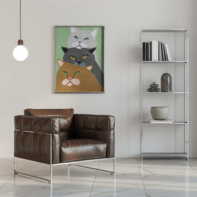 Cat Trio Poster