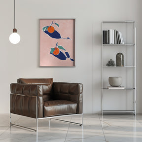 Abstract Oranges Poster