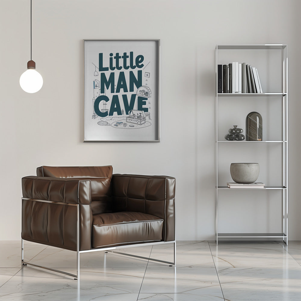 Little Man Cave Poster