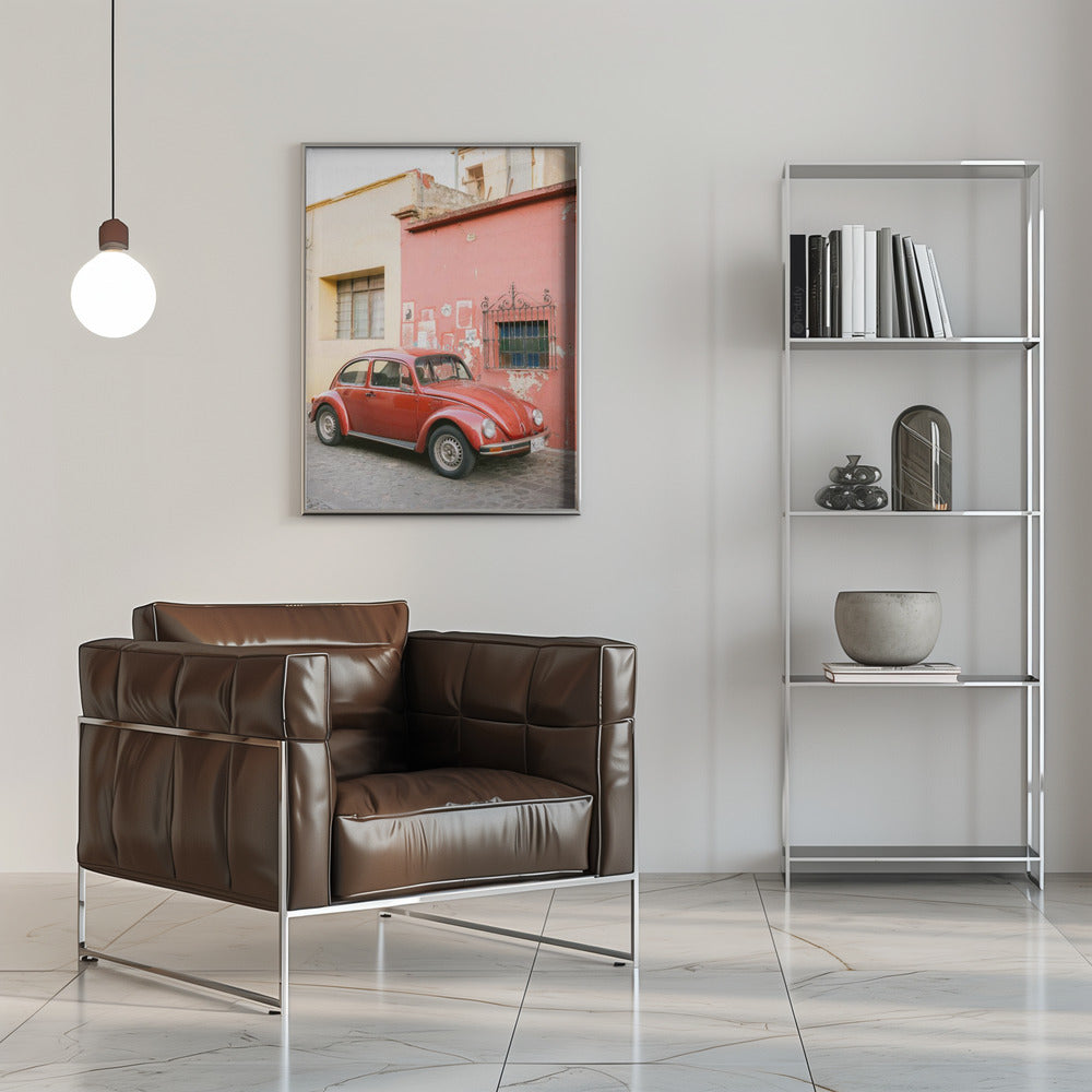 Volskwagen Beetle in Oaxaca Poster