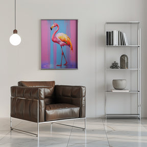 Flamingo Pop Art Poster