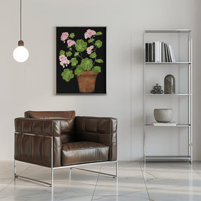 Pink Geranium Poster