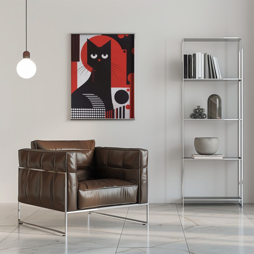 The Abstract Cat Poster