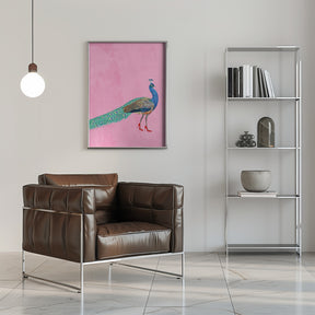 Peacock wearing heels Poster