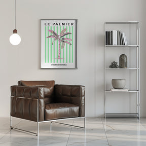 Stripedpalmpurplepink Ratioiso Poster