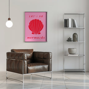 Mermaidspinkred Ratioiso Poster