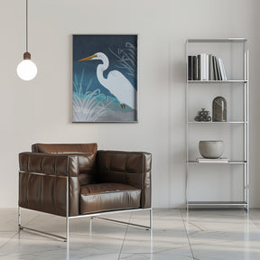 Egret Copy Poster