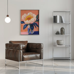 Blooming Peony Poster