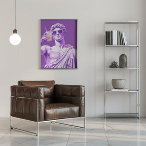 Greek Statue Cheers Poster