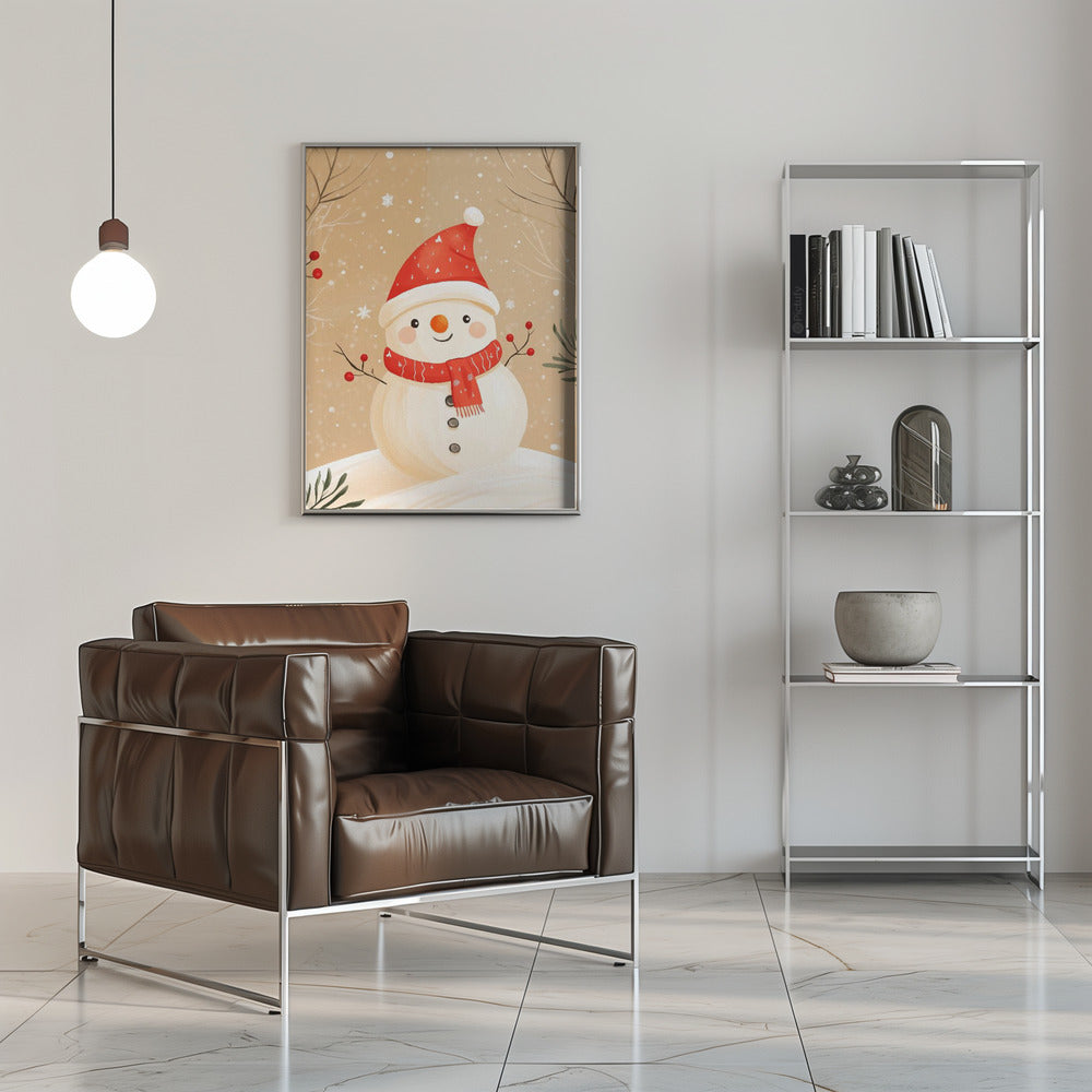 Christmas Snowman Poster