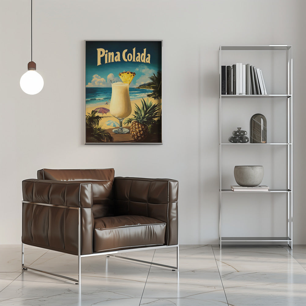 Pina Colada Vintage Poster