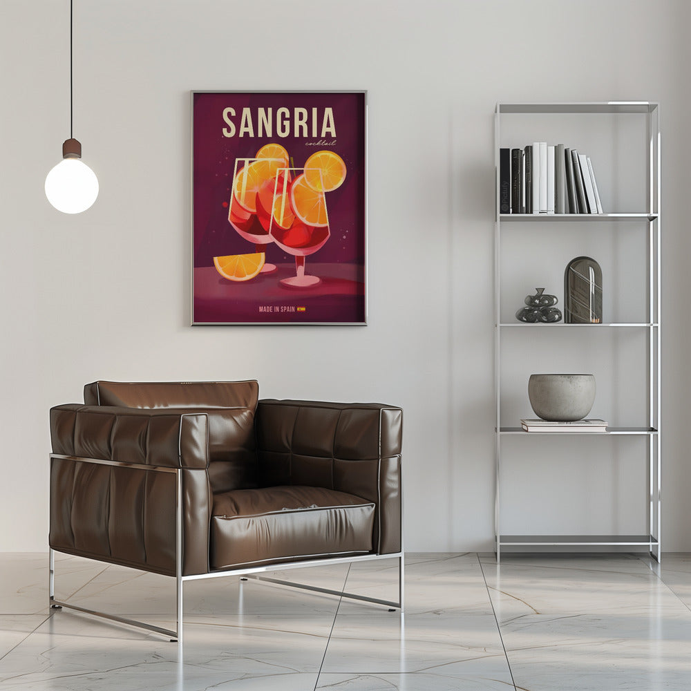 Sangria Cocktail Poster