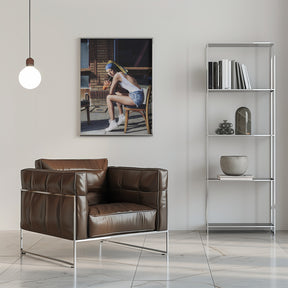 Girl With Pearl Earring Chillout Mood Poster