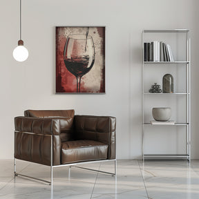 Red Red Wine No 5 Poster