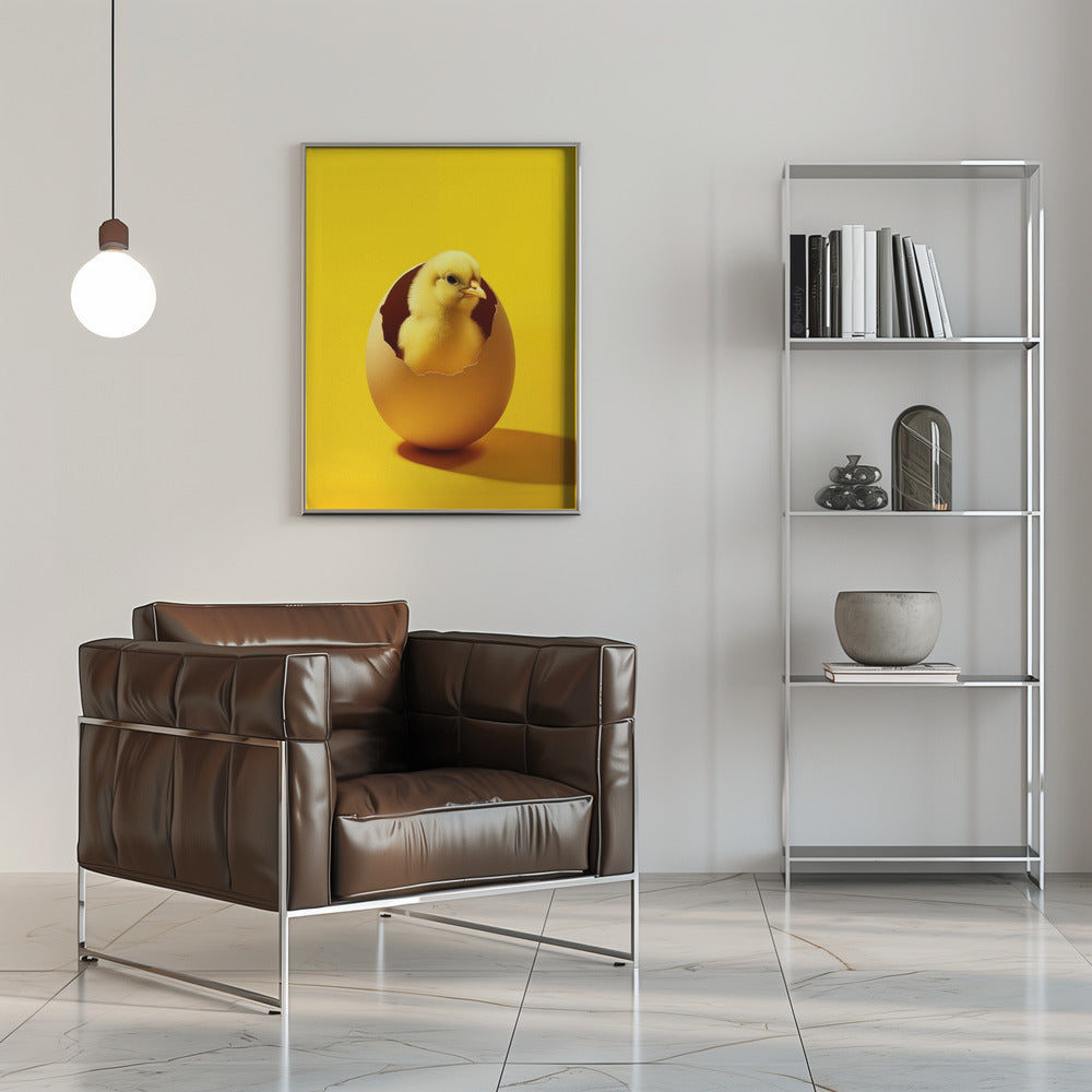 Yellow Chicken Poster