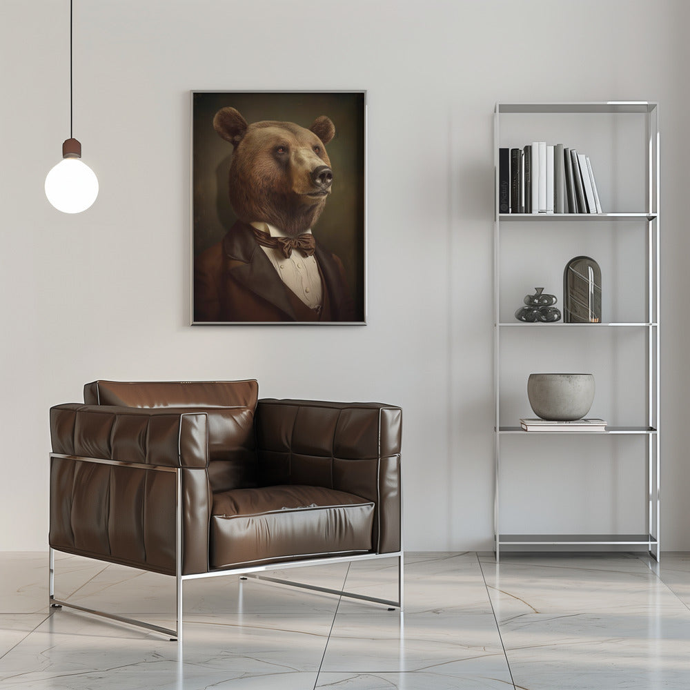 Bear Portrait Poster