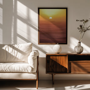 Sunset over Dunes Poster