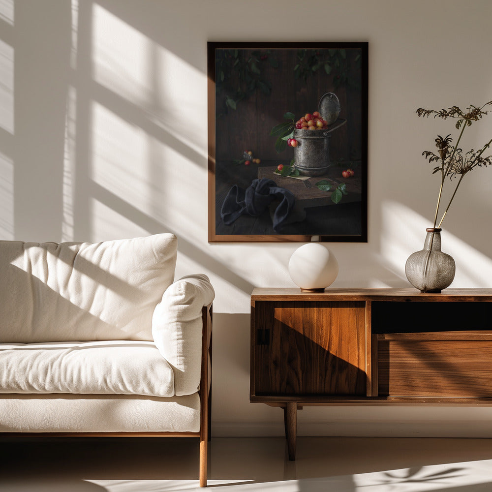 Yellow cherries Poster