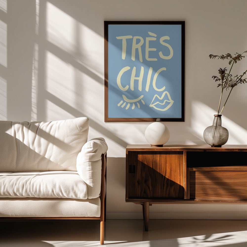 Très Chic Blue Poster