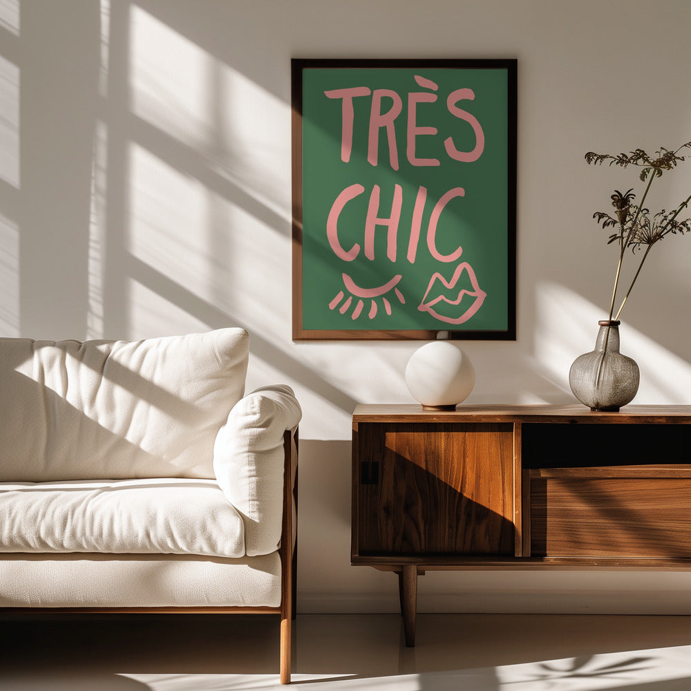 Très Chic Green Poster