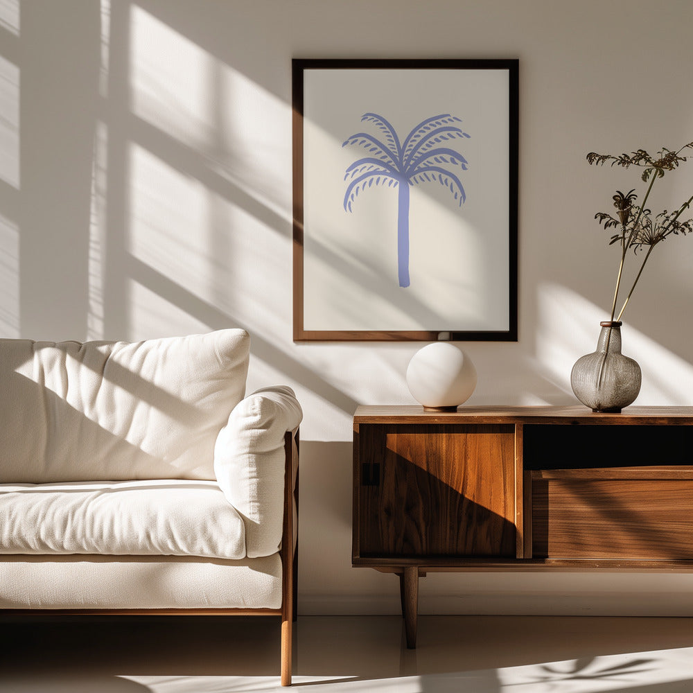 Lilac Palm Poster