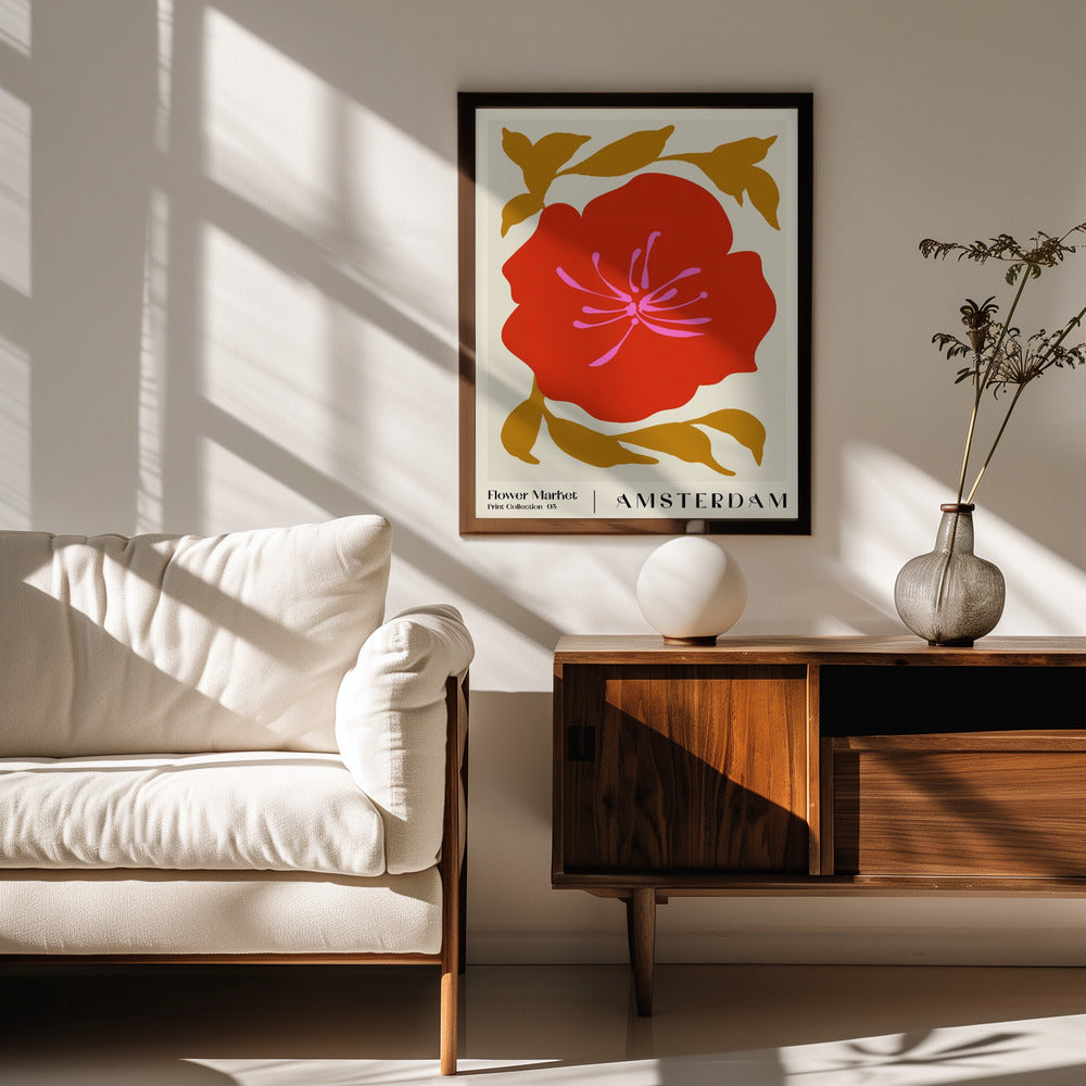 Flower Market. Amsterdam Poster