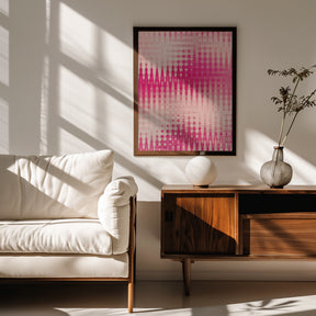 Pink Blurred Pattern Poster