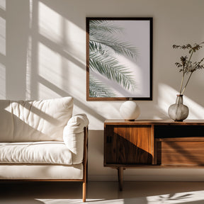 Blush Palm Leaves Poster