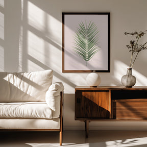 Palm Leaf Blush Poster