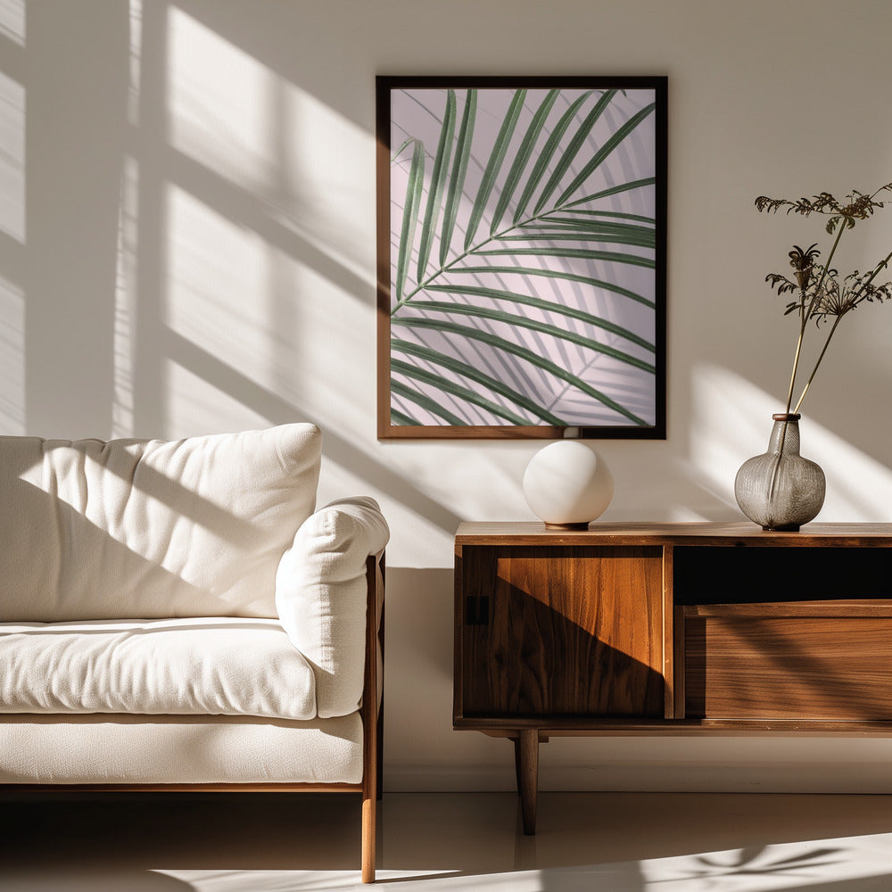 Palm Leaf Shadow Poster