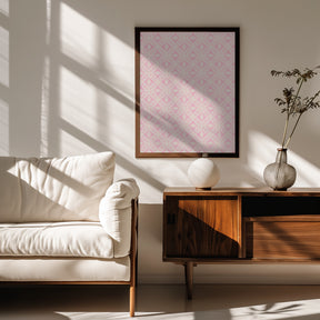 Light Pink Tile Pattern Poster