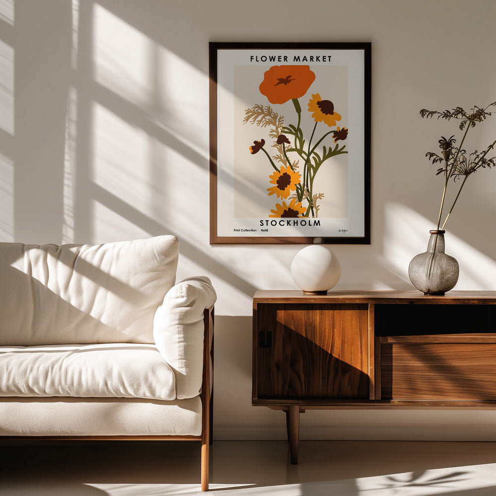 Flower Market. Stockholm Poster