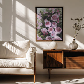 Aurorie painterly roses Poster