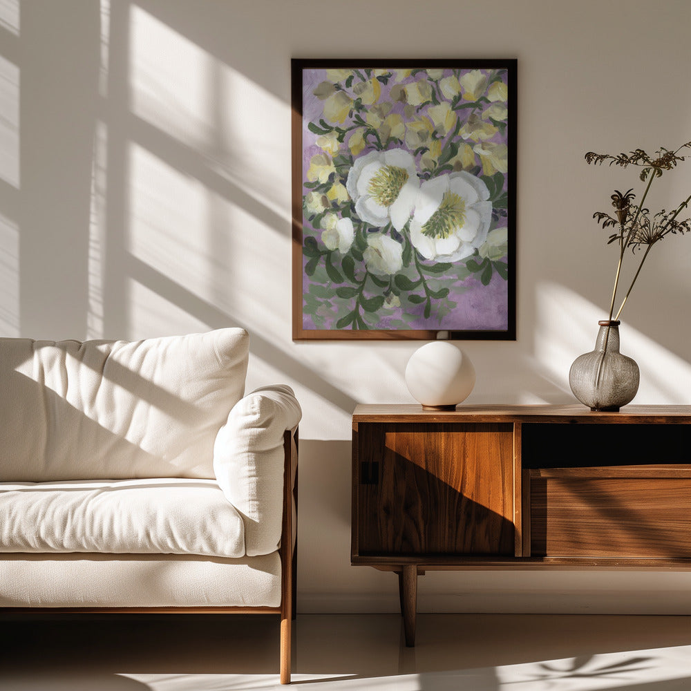 Raelynna painterly florals Poster