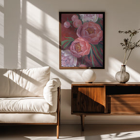 Nevaeh peonies Poster